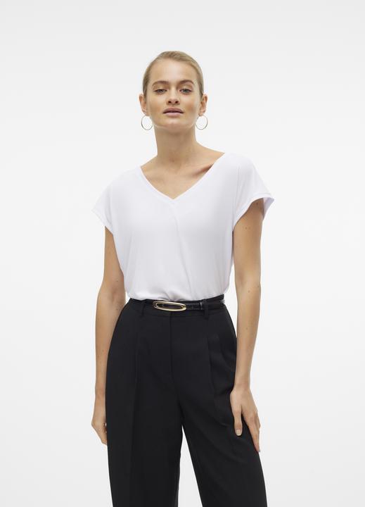 Produktbild Vero Moda V-Ausschnitt Oberteil mit kurzen Ärmeln (XL)