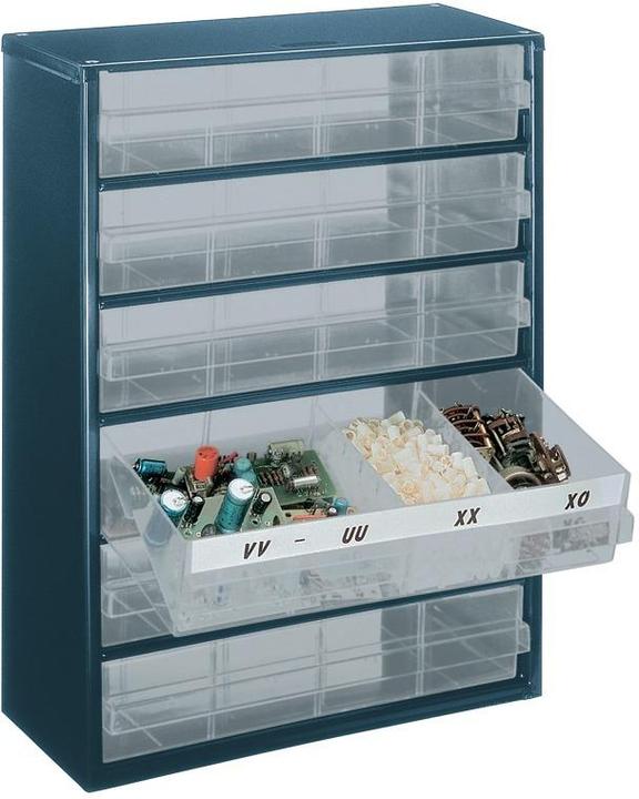 Produktbild Raaco Kleinteilemagazin Stahlmagazin 906-03 B.306xT.150xH.417mm 6 Schubl.