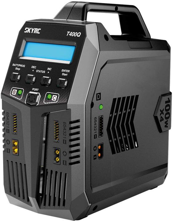 SkyRC Caricabatterie Quad T400Q AC/DC 1-6S
