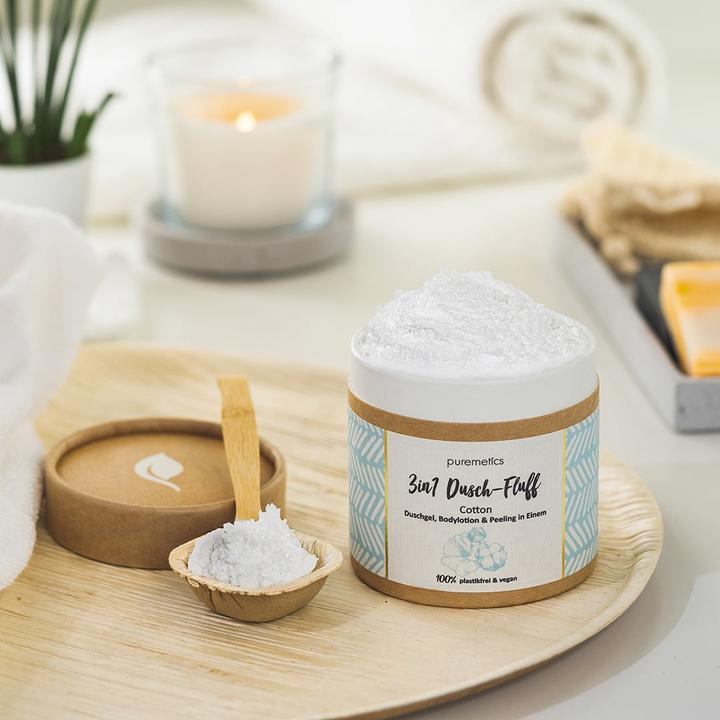 Actual product image Puremetics 3in1 Dusch-Fluff 'Cotton'