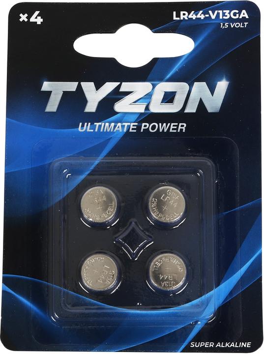 Tyzon Pile bouton Ultimate Power V13GA 4 pcs. (4 pcs, LR44, 140 mAh)