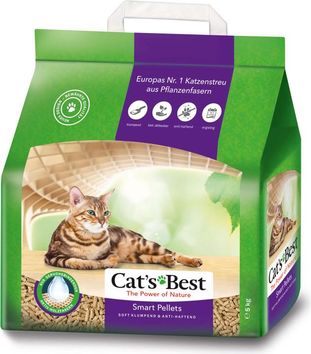 Actual product image Cat's Best Smart Pellets (Fast absorbing, Biodegradable, Neutralizing, Clumping, Non-dusting, 5 kg)
