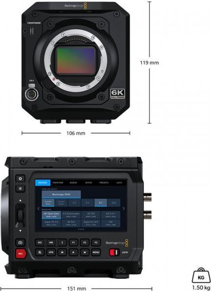 Immagine prodotto Blackmagic PYXIS 6K (attacco PL) (24.60 Mpx)