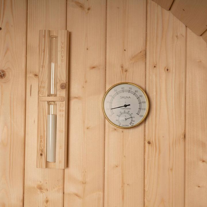 Image du produit Home Deluxe Sauna extérieur AQUILA L- 195 x 180 cm pour 4 personnes - Sauna avec poêle de 6kW