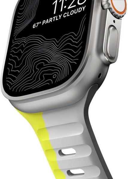 Produktbild Nomad Sport Band 42/44/45mm bicolor Lunar Gray/High Volta (Fluorkautschuk)