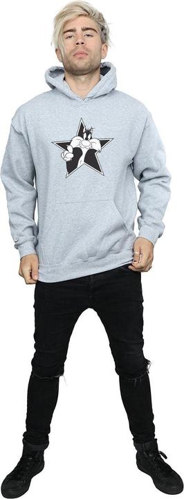 Image du produit Looney Tunes - Sweat à capuche SYLVESTER MONO STAR - Homme (XL)
