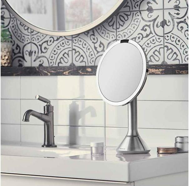 Actual product image Simplehuman Cosmetic mirror with sensor touch control (25.5 x 13.5 x 42.5 cm)