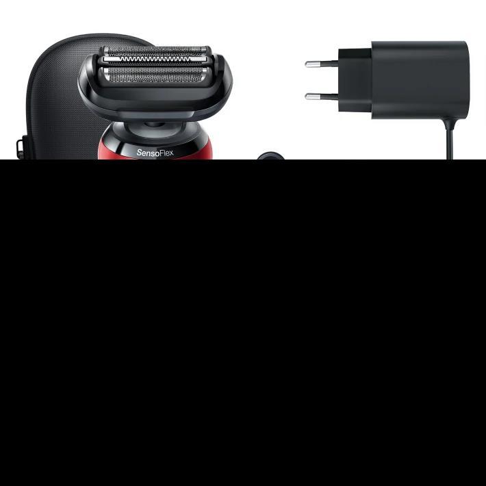 Image du produit Oral-B Braun Series 6 61-R1200s Tondeuse à lame rétractable Noir, rouge