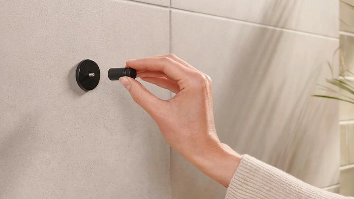 Immagine prodotto tesa MOON WHITE Gancio per asciugamani con soluzione adesiva senza forare