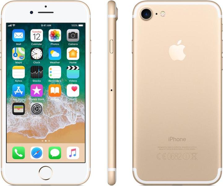 Apple iPhone 7 (128 GB, Gold, 4.70", Single SIM, 12 Mpx, 4G)