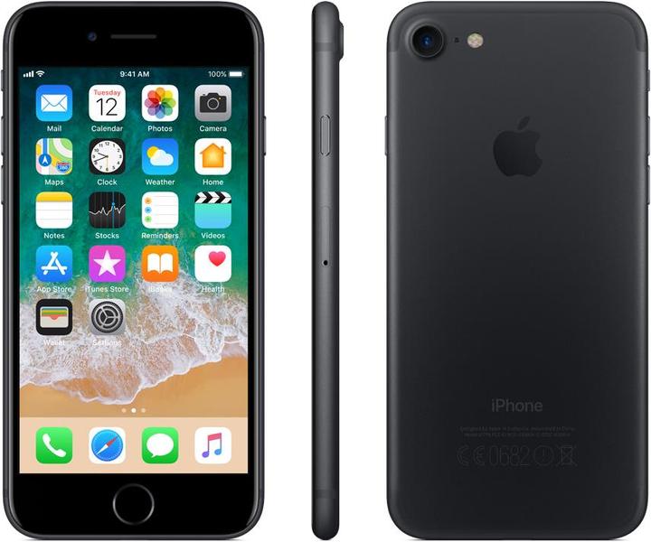 Apple iPhone 7 (32 GB, Black, 4.70", Single SIM, 12 Mpx, 4G)