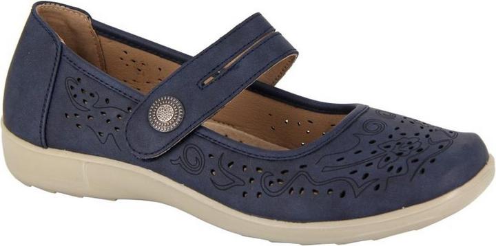 Actual product image Boulevard Womens/Ladies Perforated Mary Janes (37)