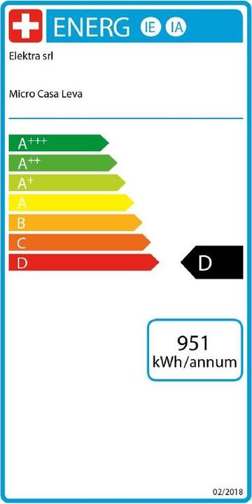 Etichetta energetica Elektra Micro Casa Leva S1CO