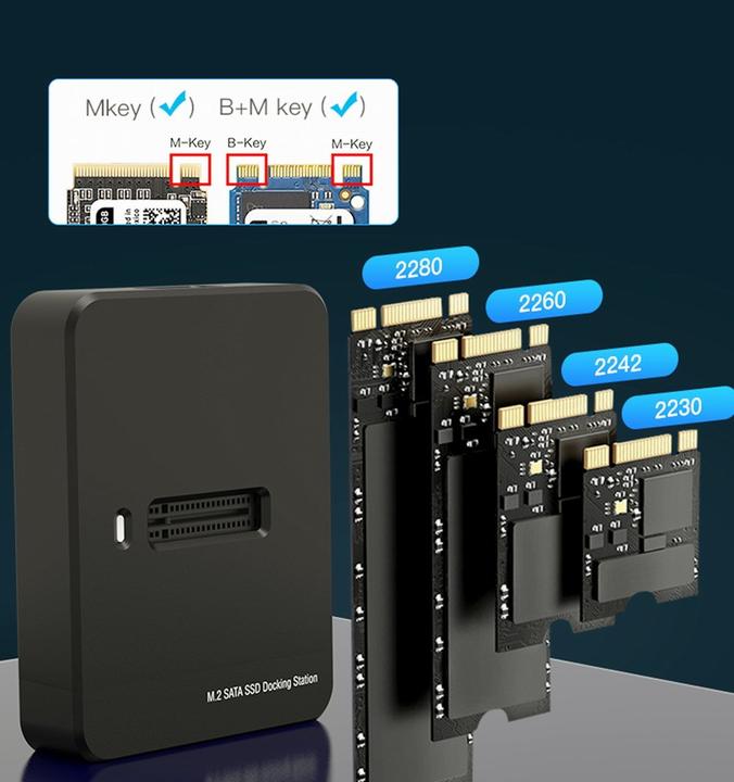 Productafbeelding Gembird Desktop USB Type-C M.2 SATA NVME (M.2)