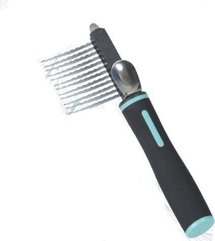 Produktbild Zolux 470829, Hund, Kamm, Schwarz, Blau, Edelstahl, 1 Stück(e) (Hund)