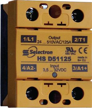 Image du produit Selectron Relais à semi-conducteurs, HS, 1 contact à fermeture, 50A, 280V, borne à vis