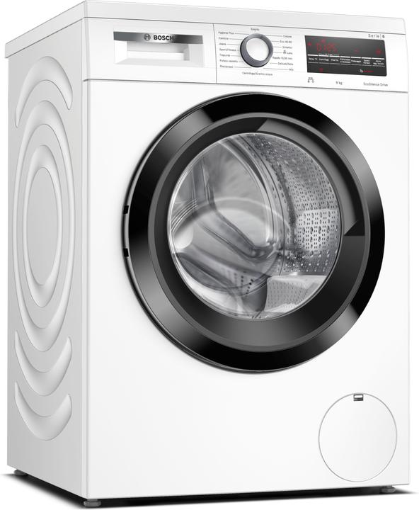Produktbild Bosch Hausgeräte Serie 6 FrontladerWaschmaschine 9 kg 1400 UmA ITModell (9 kg, Links, EU-Stecker)