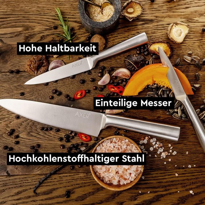 Produktbild Axer Küchenmesser-Set, 5-teilig, Silber (20 cm)