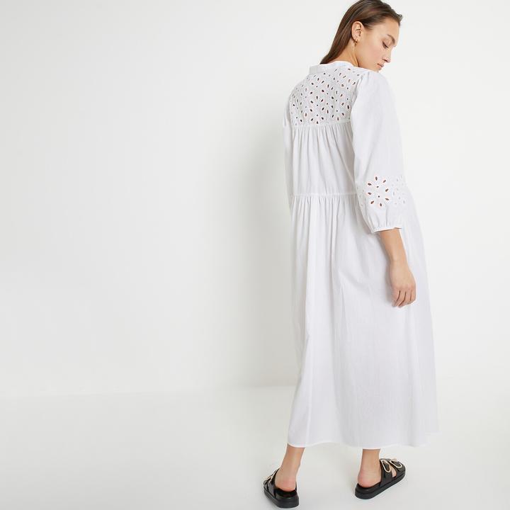 Actual product image La Redoute Collections Long dress with embroidery & A-line (34)