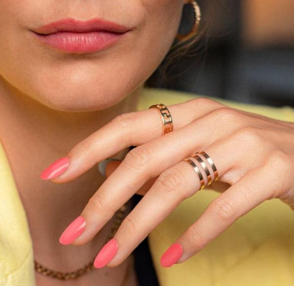 Actual product image MoYou London Gel Nail Strips Pink Freud