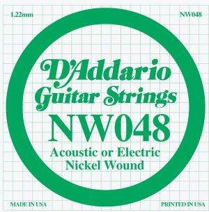 Actual product image D'Addario Nw048 (1 x, Electric guitar, 0.05")