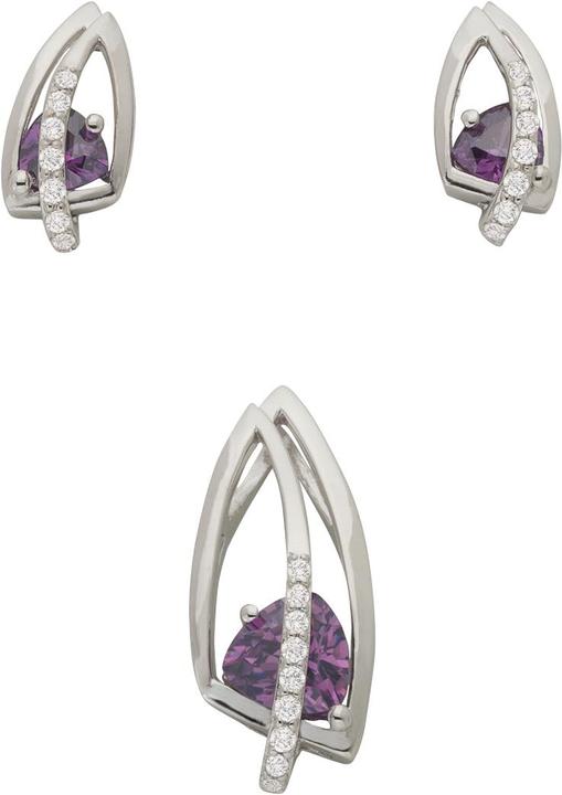 Produktbild Bijou Classic Set Ohrschmuck und Anhänger (Silber)