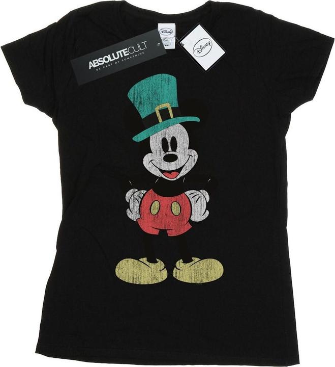 Disney Mickey Mouse Leprechaun Hat TShirt (S)