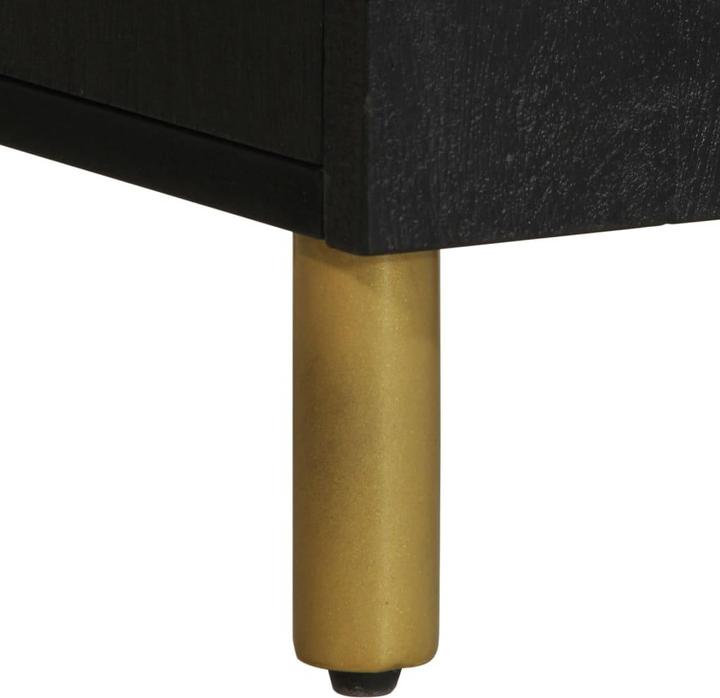 Actual product image VidaXL TV cabinet Lowboard TV cabinet TV table black wood-based material (105 x 33 x 46 cm)