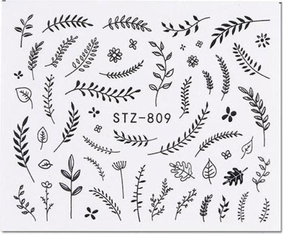 Produktbild Nagellack24 Nail Art Sticker Wassertransfer 809 (Nagellacktrockner)