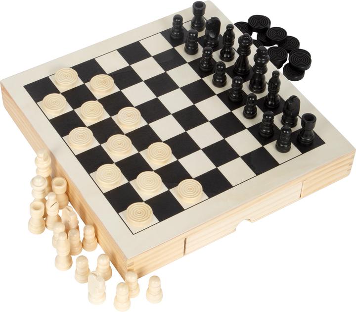 Actual product image small foot checkers, queens, mills