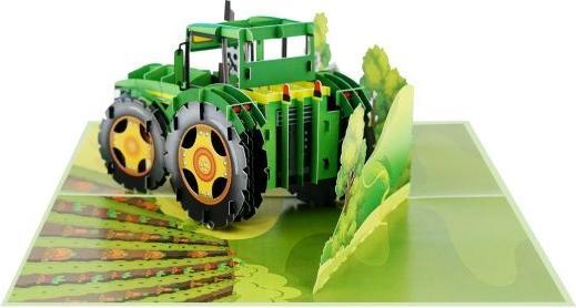Produktbild MU Classic 3D Pop-Up Grusskarte - Traktor (1 Stk.)