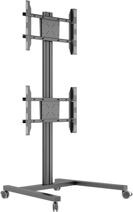 Actual product image Multibrackets TV stand dual vertical - 55", metal, black (55", 60 kg)