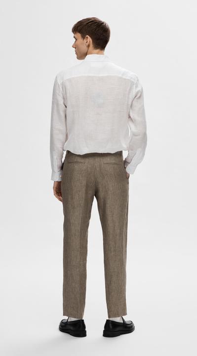 Immagine prodotto Selected Homme Pantaloni da abito in lino dalla vestibilità regolare (46)