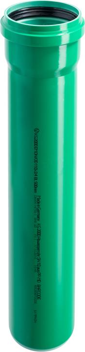 Ostendorf KG2000 Tube DN/OD 110, 500mm, SN 10, avec un manchon