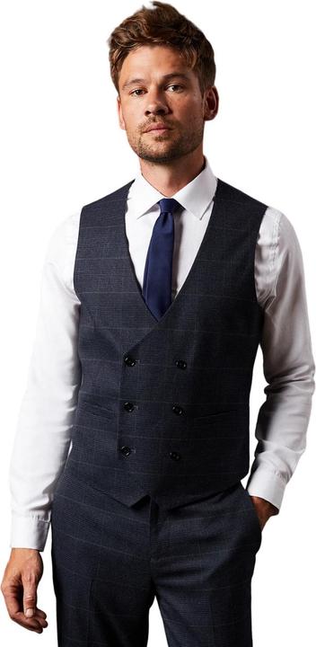 Actual product image Burton Mens Checked Tweed Look Waistcoat (S)