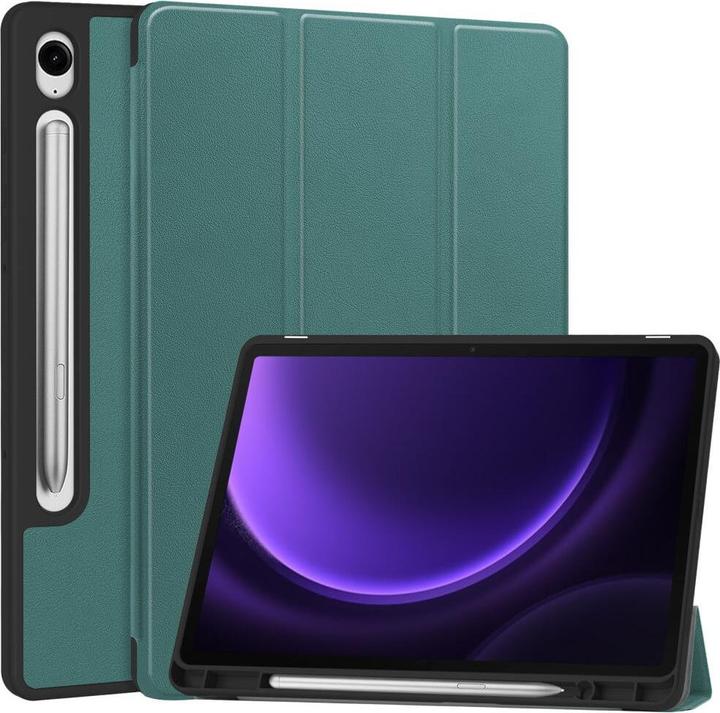 Actual product image Cover-Discount Galaxy Tab S9 / S9 FE - Smart Case silicone green (Galaxy Tab S9)