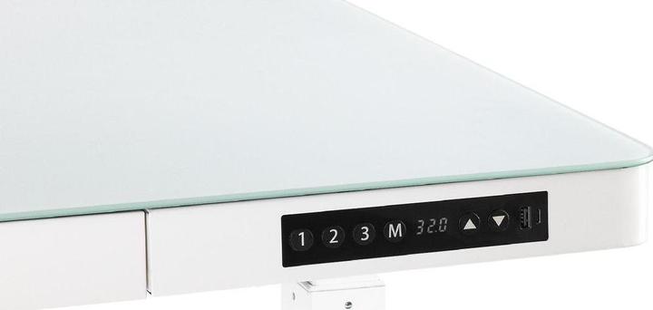 Produktbild Seville Classics Stehtisch Airlift 1.2 x 0.6 m, Weiss, Tiefe