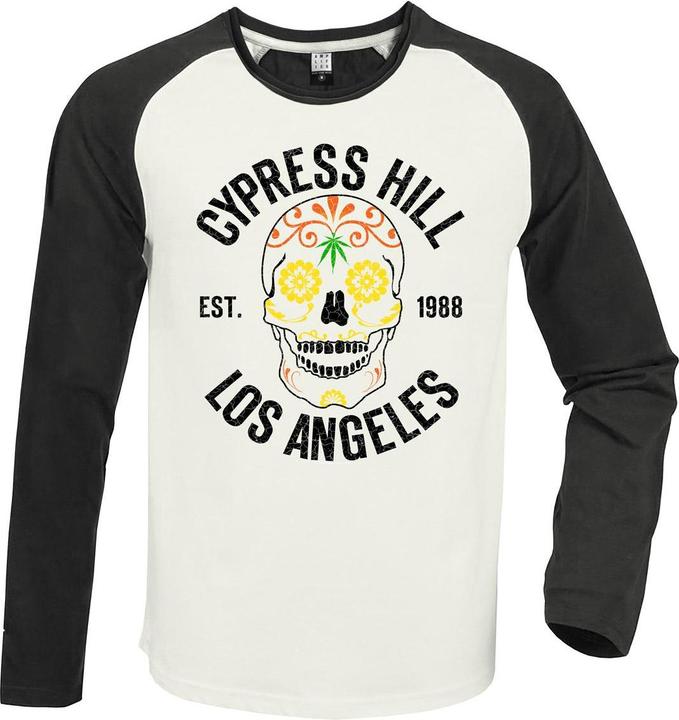 Amplified Floral Skull TShirt Langärmlig