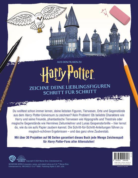 Produktbild Panini Harry Potter Zeichne deine Lieblingsfiguren Schritt für Sc