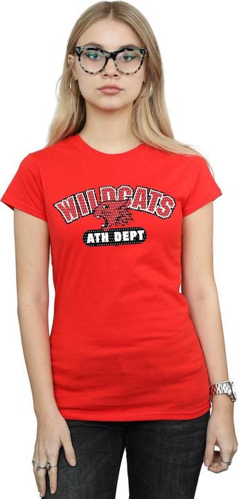 Actual product image Disney Womens/Ladies High School Musical The Musical Wildcats Athletic Cotton T-Shirt (M)