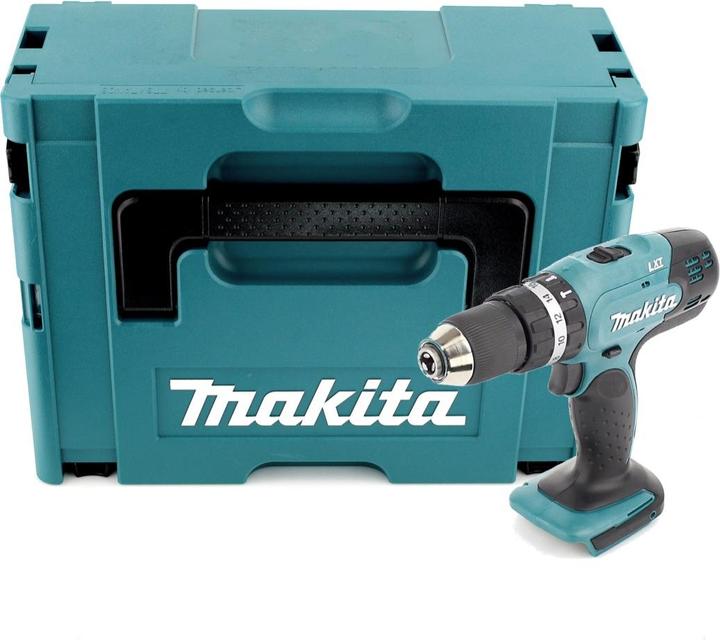 Image du produit Makita DHP 453 ZJ Perceuse-visseuse à percussion sans fil 18V 42Nm en Makpac - sans batterie ni chargeur (Fonctionnement sur batterie)