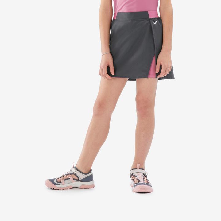 Actual product image Quechua Hosenrock Kinder Gr. 122–170 Wandern - MH100 grau (14, 15, 16)