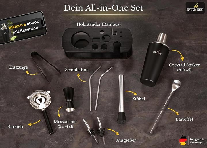 Actual product image Barmingo 11-teiliges Cocktail-Set (Cocktail set)