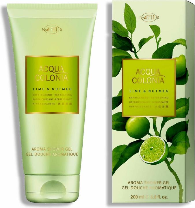 Acqua Colonia 4711 Acqua Colonia Lime & Nutmeg by Shower Gel 200 ml (200 ml)
