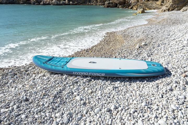 Actual product image Bestway Hydro Force Aqua Drifter View Inflatable Stand-Up Paddleboard Set with Built-in Window 3.35 m