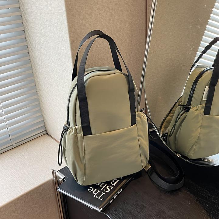 Only-Bags.Store Leichter Nylon-Rucksack, Mode Crossbody Chest Bag, Solid Color Fitness Bag