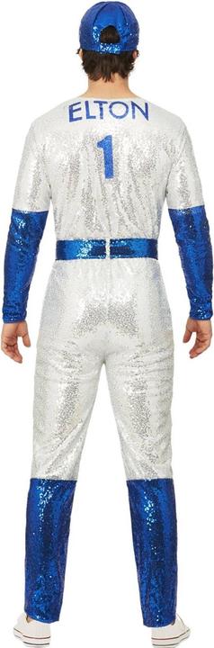 Actual product image Elton John Mens Deluxe Sequin Costume Set (S)