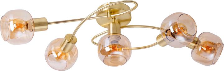Actual product image Näve 5 spot ceiling light Libby brass (E14)