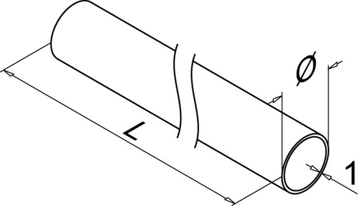 Produktbild Q-Railing Rohre Q-LINE (1 Stk.)