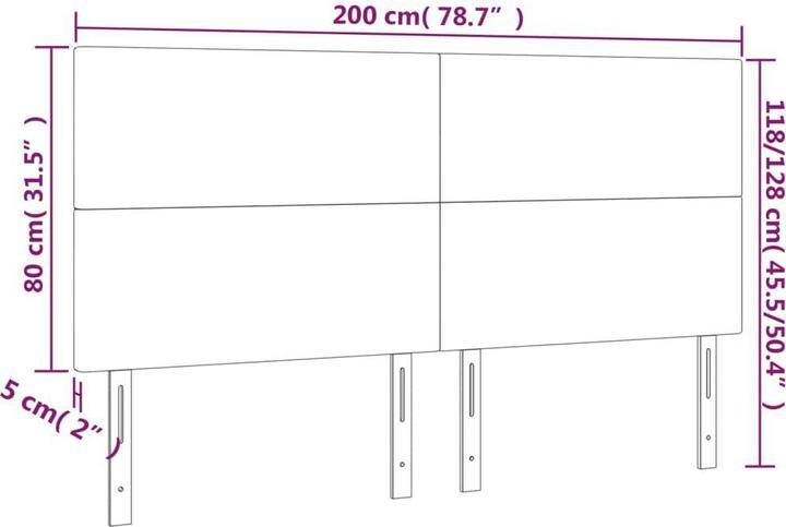 Produktbild VidaXL Jehoash (200 x 5 x 128 cm)